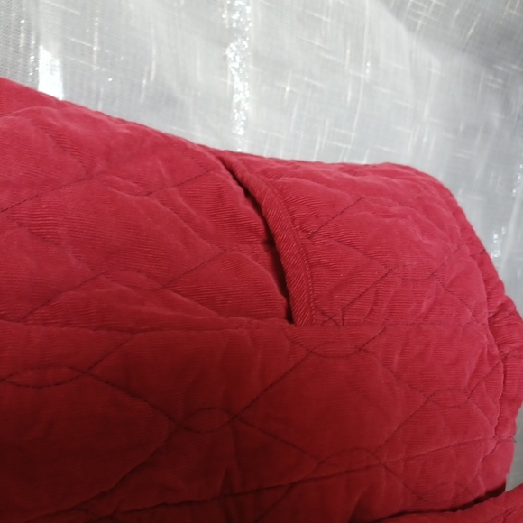 Habitat Burgundy Quilted 3 Button Vest, Size S - Picture 3 of 6